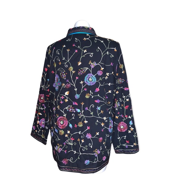 The Quacker Factory Sequins Shacket Button-Down Jacket, Size 1X - Picture 12 of 16